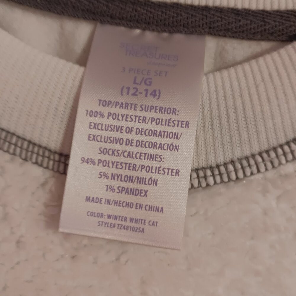 Secret Treasures Women's Cat Nap Pajama Top Size Large Long Sleeve - Picture 6 of 7